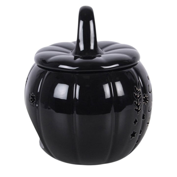 Black Folk Pumpkin Tealight Wax Warmer