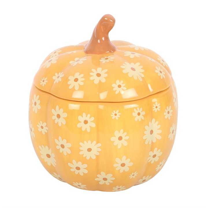Floral Pumpkin Tealight Wax Warmer