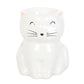 White Happy Cat Tealight Wax Warmer