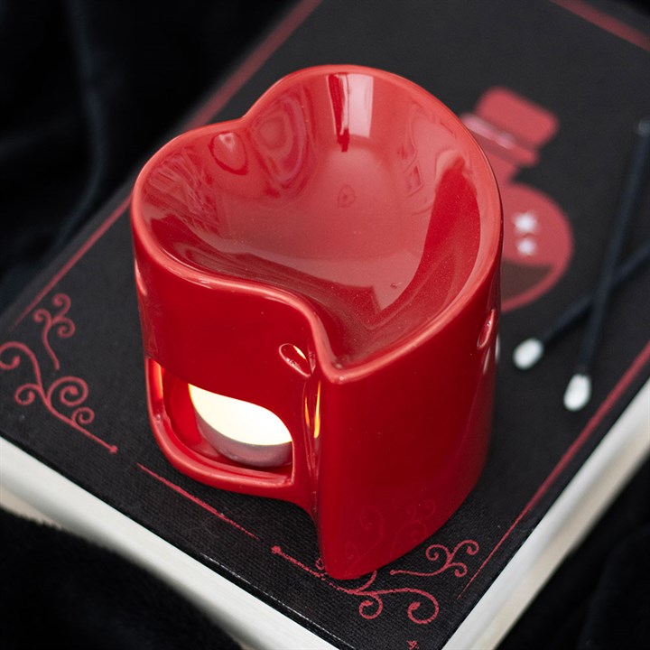 Red Heart Tealight Wax Warmer