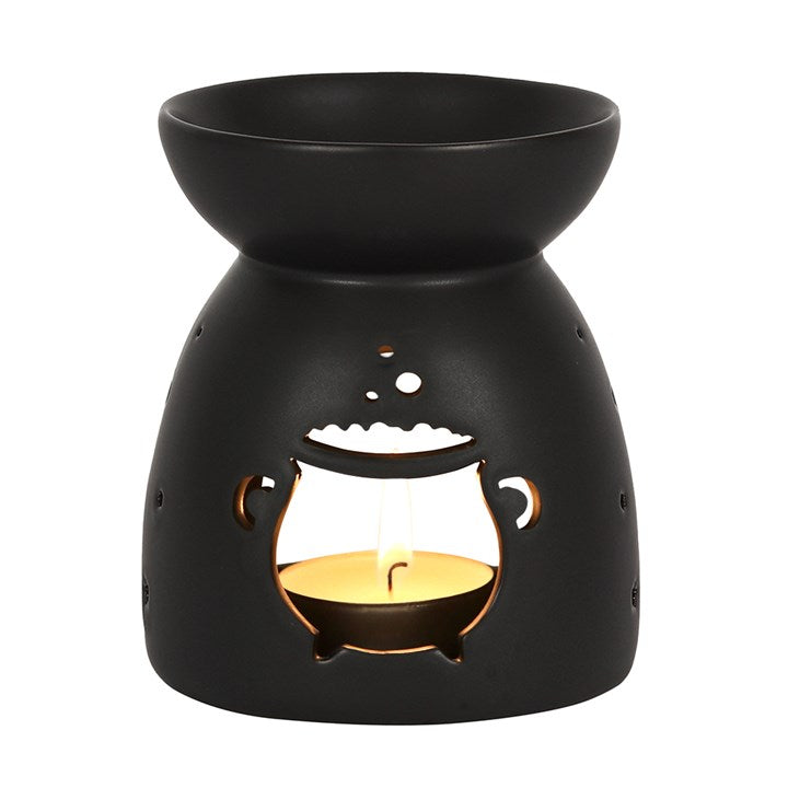 Black Cauldron Cut Out Tealight Wax Warmer
