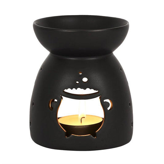 Black Cauldron Cut Out Tealight Wax Warmer