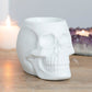 White Skull Tealight Wax Warmer