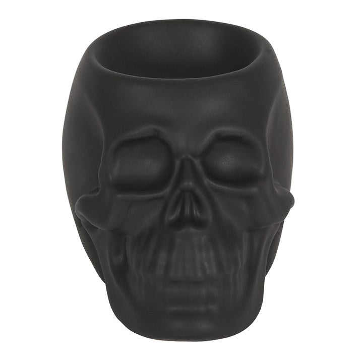 Black Skull Tealight Wax Warmer