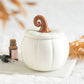 White Curly Pumpkin Tealight Wax Warmer