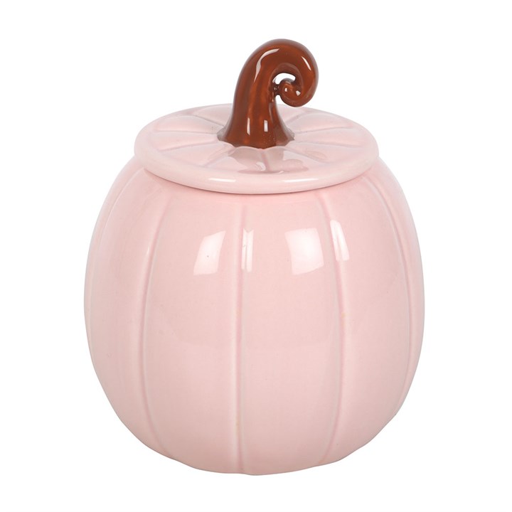 Pink Curly Pumpkin Tealight Wax Warmer