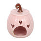 Pink Curly Pumpkin Tealight Wax Warmer
