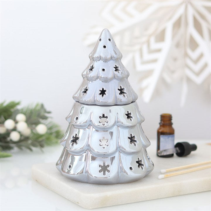 Silver Fir Tree Tealight Wax Warmer