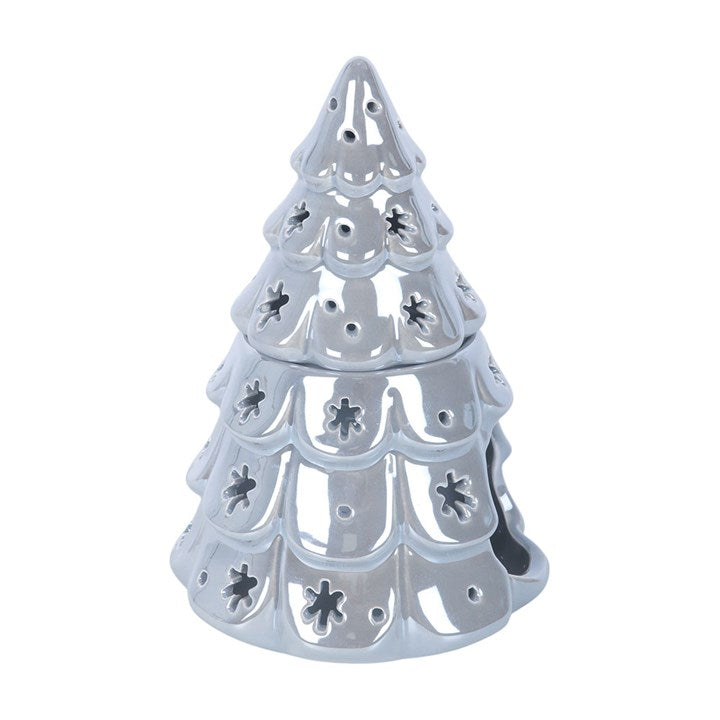 Silver Fir Tree Tealight Wax Warmer