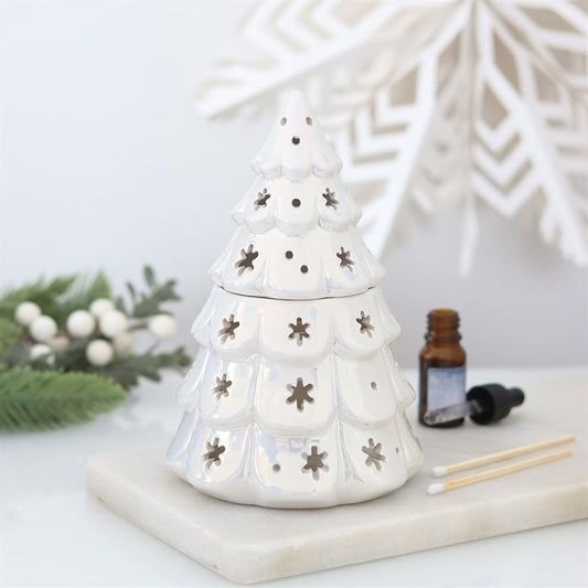 Iridescent Fir Tree Tealight Wax Warmer