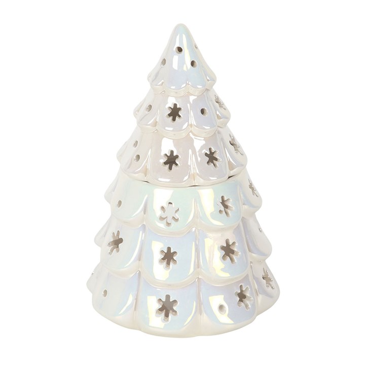 Iridescent Fir Tree Tealight Wax Warmer