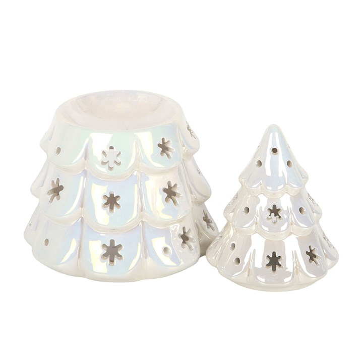 Iridescent Fir Tree Tealight Wax Warmer