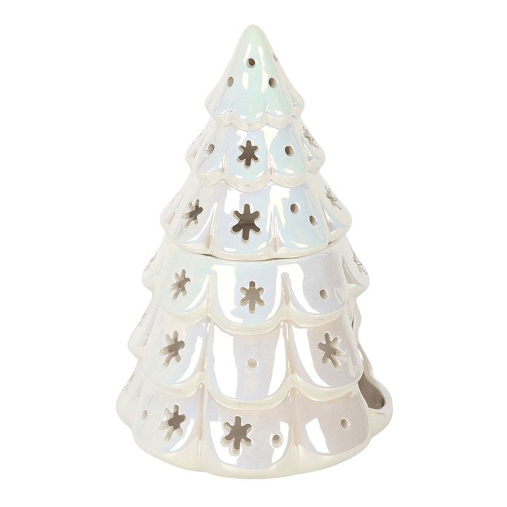 Iridescent Fir Tree Tealight Wax Warmer