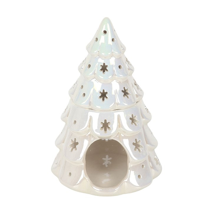 Iridescent Fir Tree Tealight Wax Warmer