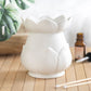 White Lotus Flower Tealight Wax Warmer