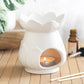 White Lotus Flower Tealight Wax Warmer