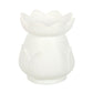 White Lotus Flower Tealight Wax Warmer