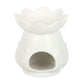 White Lotus Flower Tealight Wax Warmer