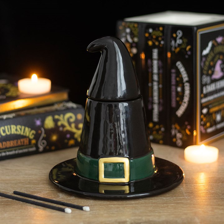Black Witch Hat Tealight Wax Warmer