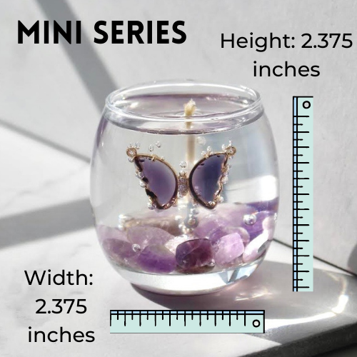 Glitter Gel Candle, Butterfly series - Shop Naminostudio Candles & Candle  Holders - Pinkoi