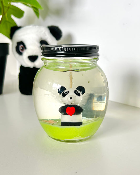 Peace, Love & Panda Candle